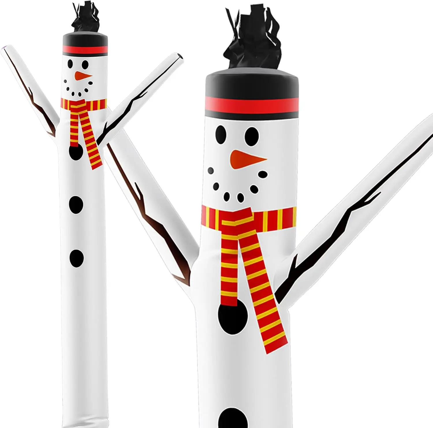 Air Dancers Inflatable Tube Man Attachment | 10 Feet Tall Wacky Waving Christmas Inflatables Dancing Tube Guy (Blower Not Includ