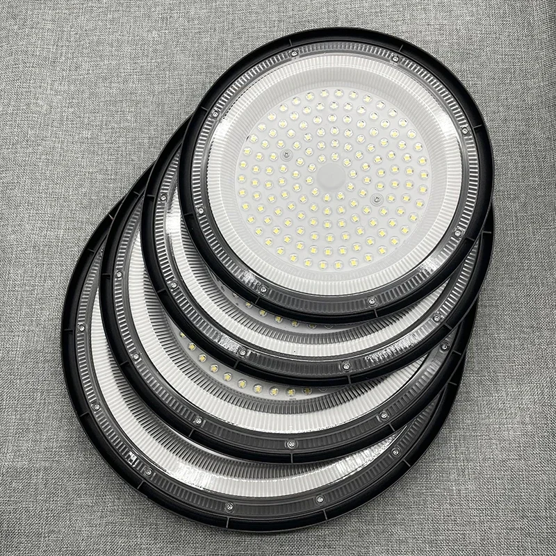 Luz LED UFO superbrillante para techos altos, lámpara impermeable de 100W, 150W, 200W, 85-265V, para mercado Industrial comercial, almacén, garaje y taller