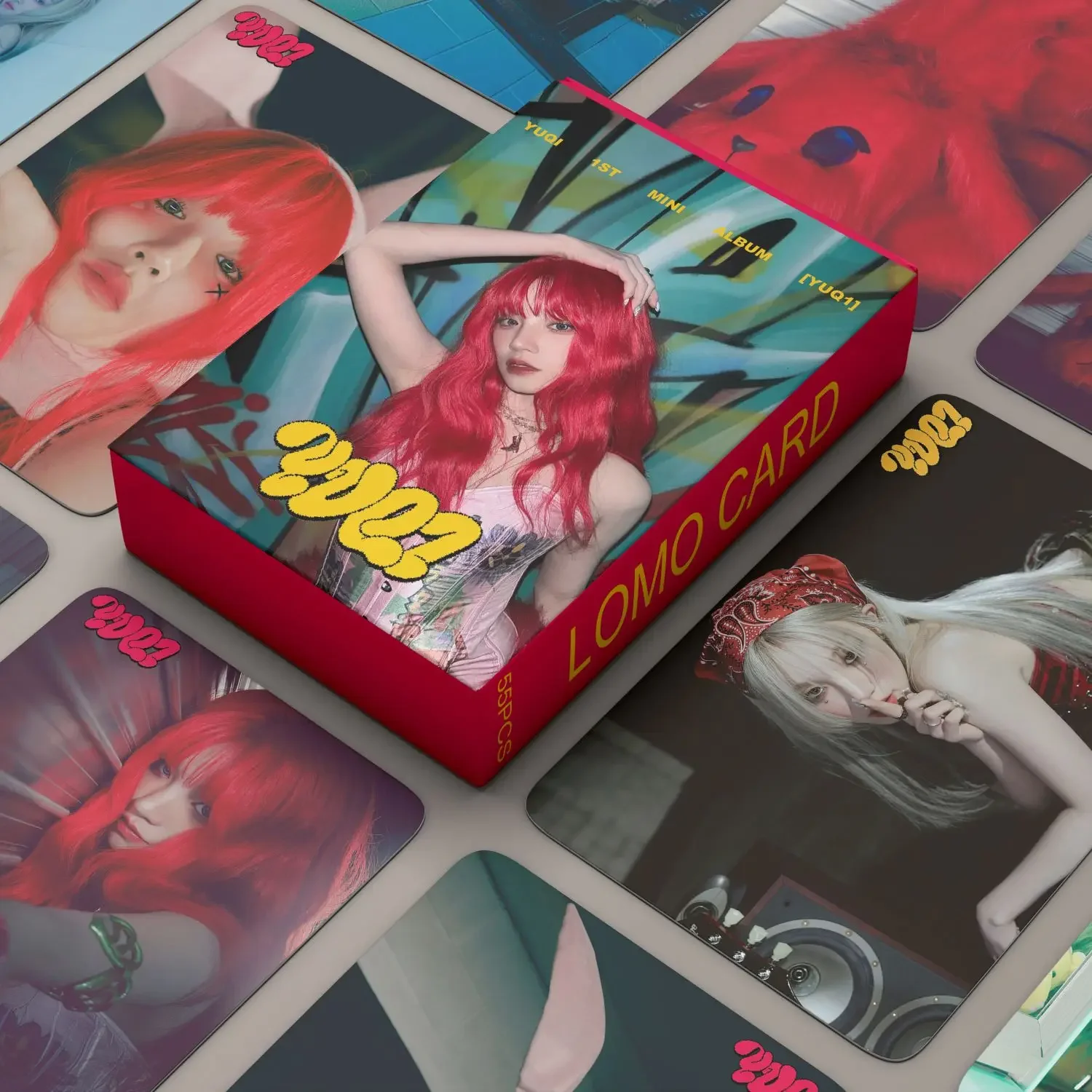K‑pop Retro Bold Color Lomo Cards Photocards Fans Collection Souvenir Gift