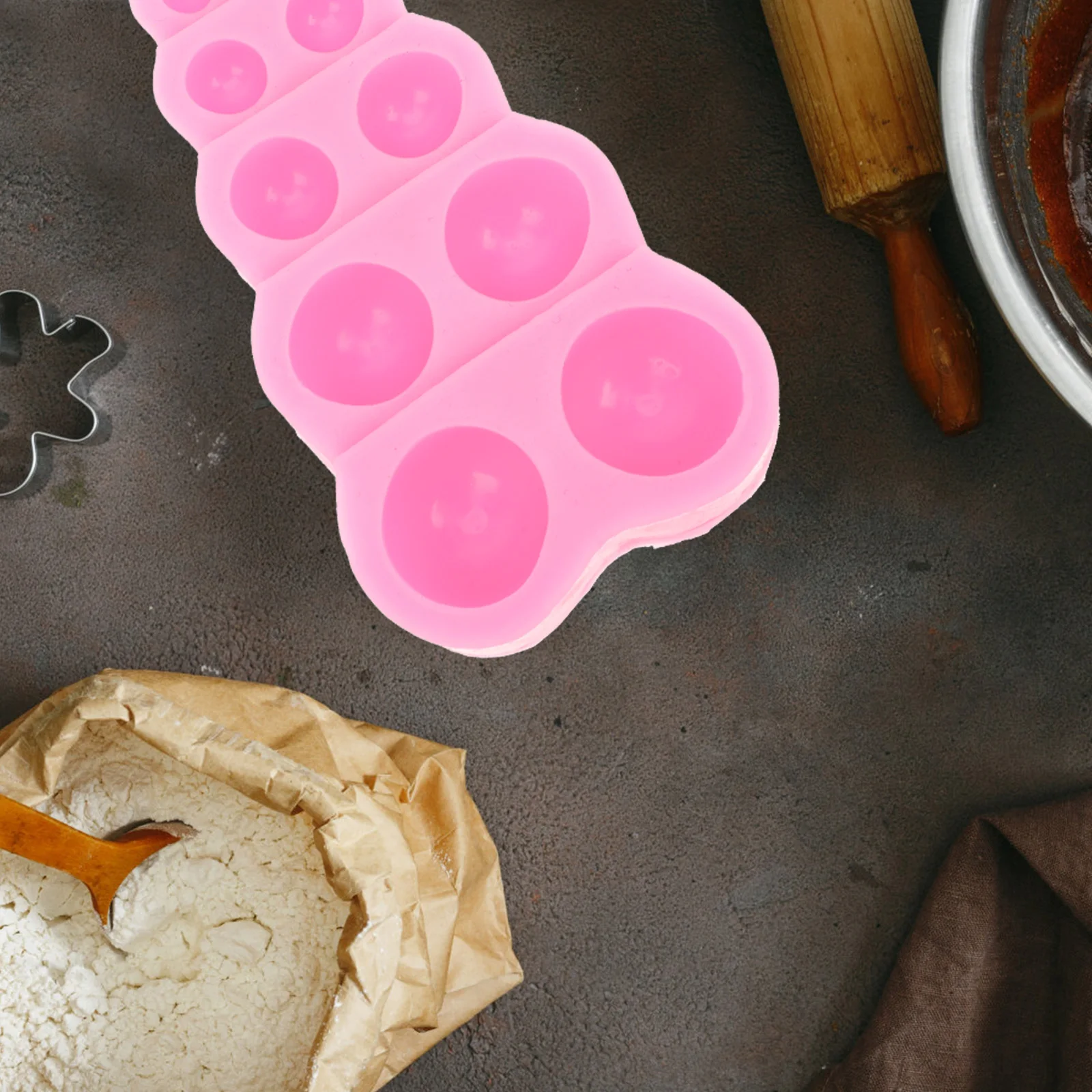 

Round Ball Shape Baking Mold Silicone Fondant Cake Shapes Kitchen Gadgets DIY Chocolate Molds Easy Clean Home Use Practical