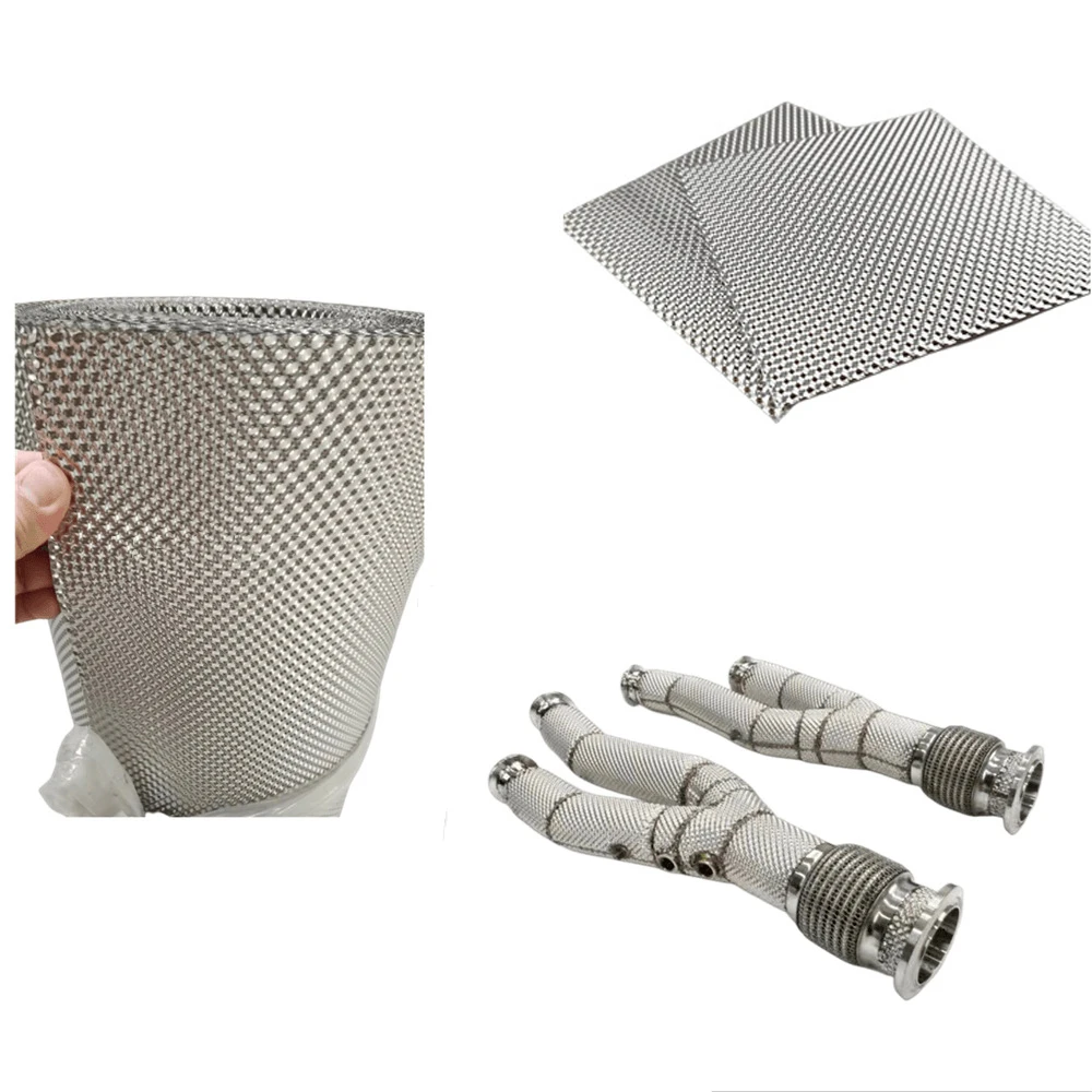 1pc Heat Shield Welding Sheet Stainless Mat for Turbo Downpipe Manifold Engine Insulation Board Motorcycle Exhaust Pipe Chargers