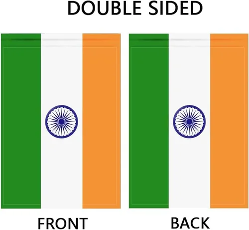India Flag Indian Flag, Small Indian Garden Flags for Yard Patio Porch Independe JJE DDI GGX