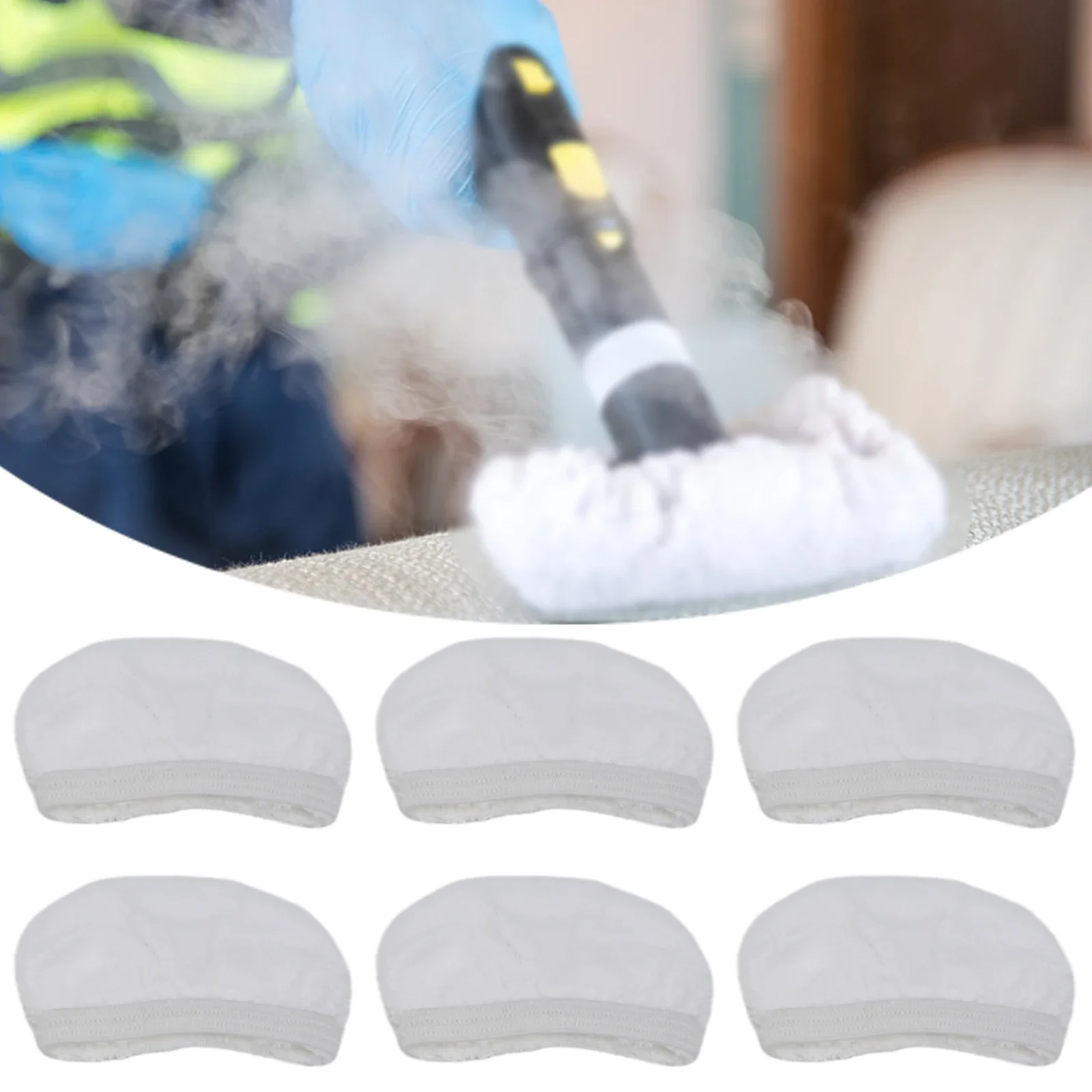 6pcs Mop Cloth Pad For Vaporetto For Smart 100 And Handy Steam Cleaners Cleaning Cloths Vacuum Cleaner Parts