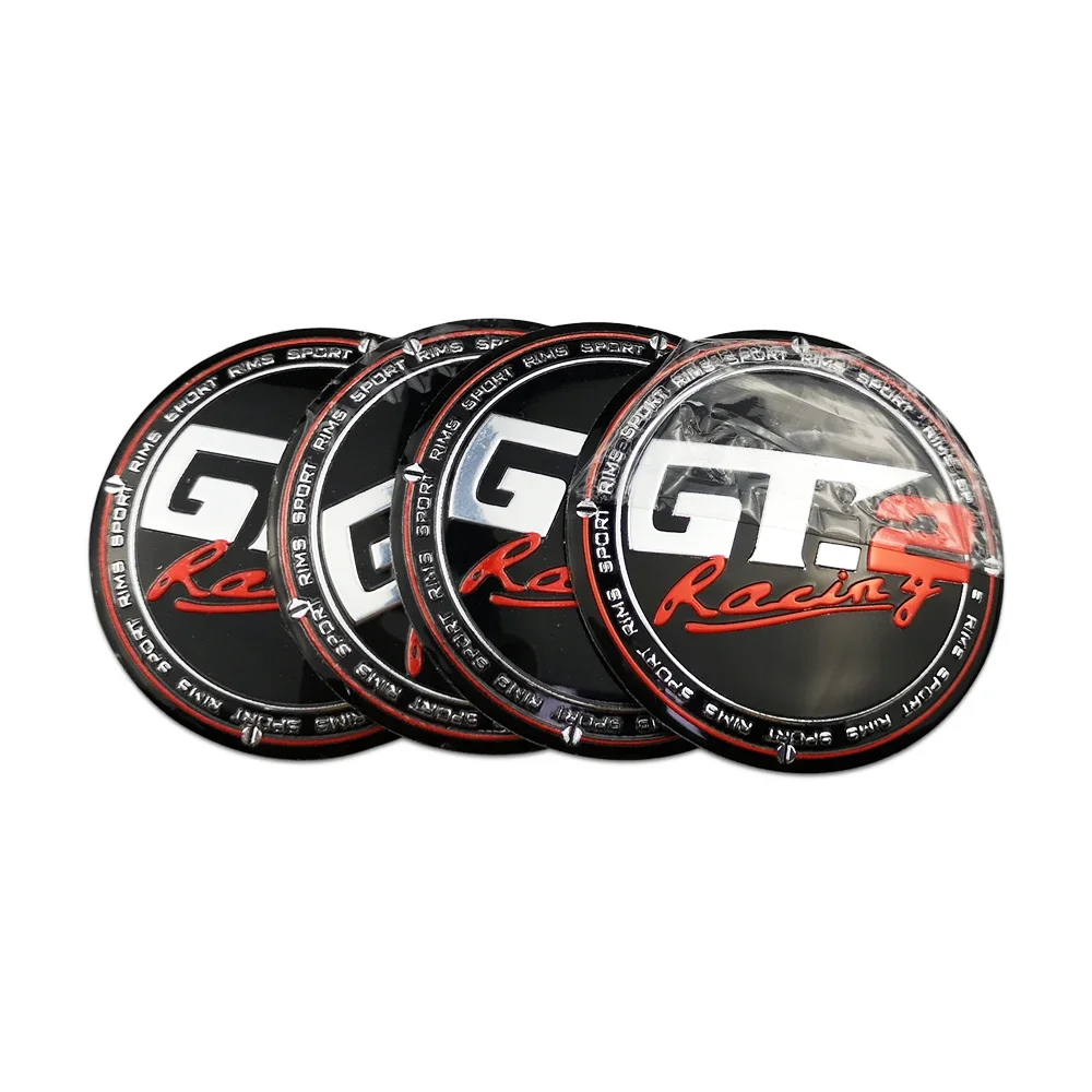 56mm GT GT.2 Car Wheel Center Stickers Tire Hub Caps Badge for Ford Mustang Mercedes Benz Nissan KIA KN Toyota Peugeot