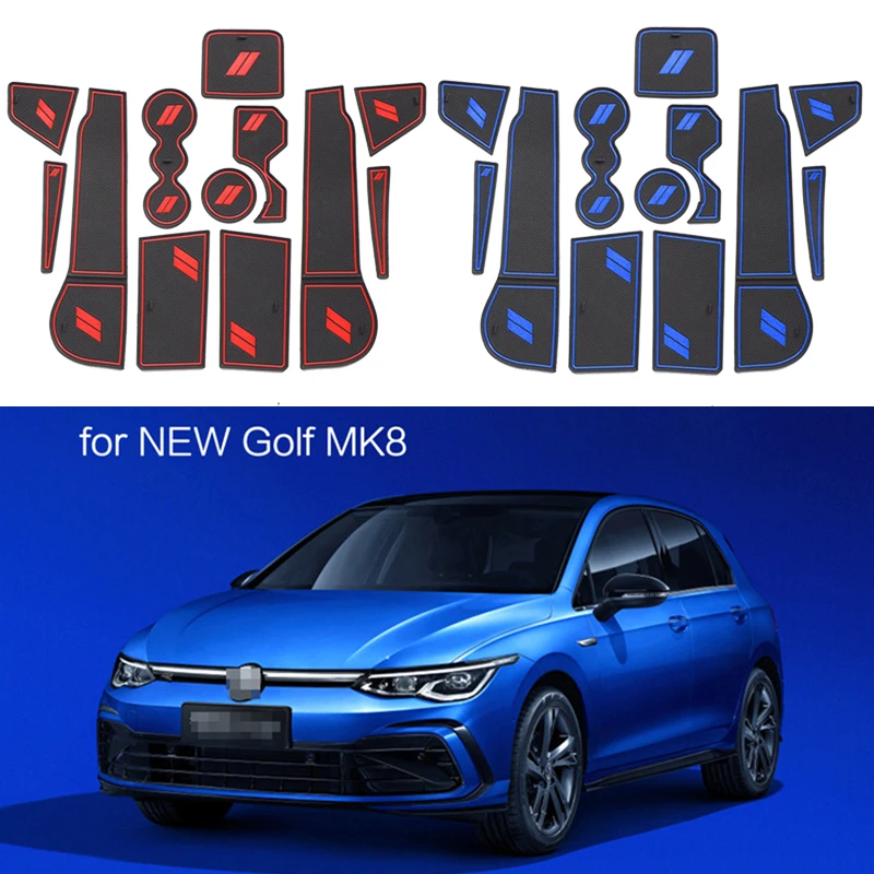 

Car Door Groove Mat For Volkswagen VW Golf 8 2020 Door Slot Pads Modified Dust Pad Storage Pad Car Interior Accessorie