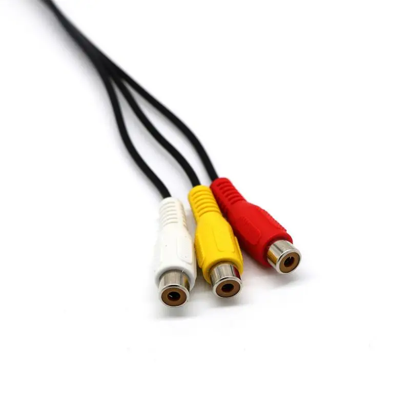 USB męski na 3RCA RGB kobiet AV Audio kabel konwertera kabel USB do 3 rca kabel Adapter