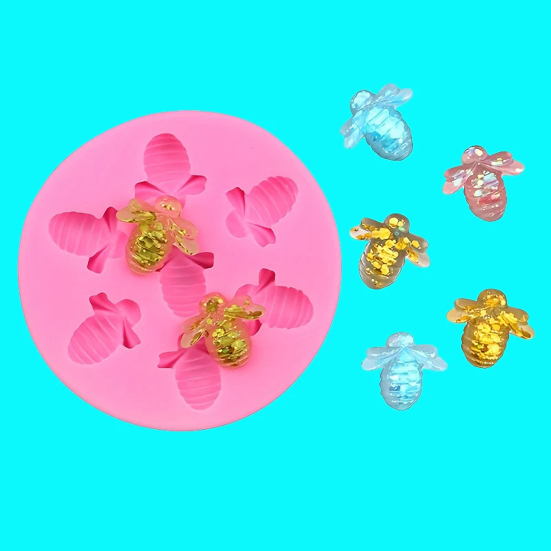 1 Piece, Baking Tool, Bee Honeycomb Silicone Mold Cake, Dry Chocolate Baking Tool, Cake Mold