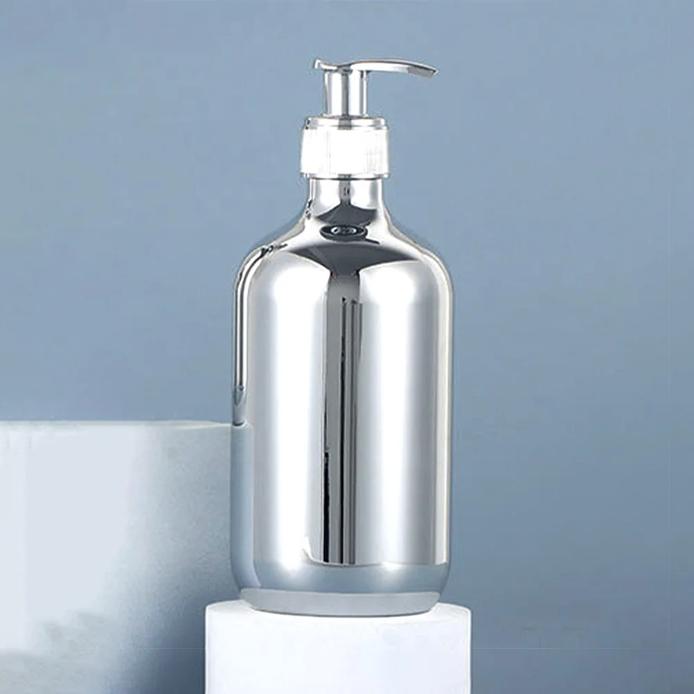 500ML Shower Gel Bottle PET Gold Silver Rose Gold Black Tran