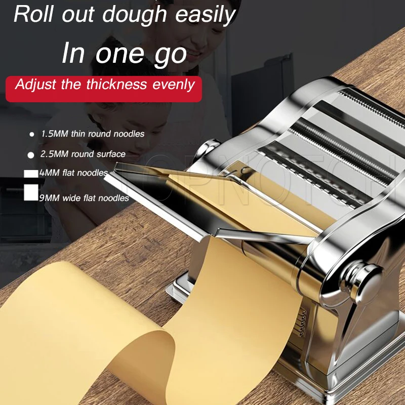 220V Commercial Kneading Machine Dough Sheeter Electric Pasta Maker Home Doughing Mixer Noodles Press Roller Dumpling Wrappers