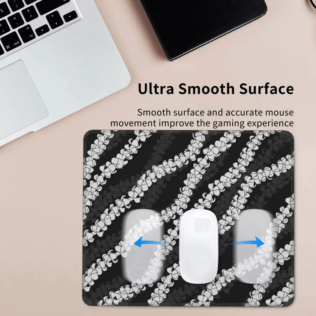 Puakenikeni Single Leis On бирюзовый коврик для мыши, компьютерная клавиатура, коврик для мыши, игровой коврик для ПК, офисные аксессуары, настольные коврики