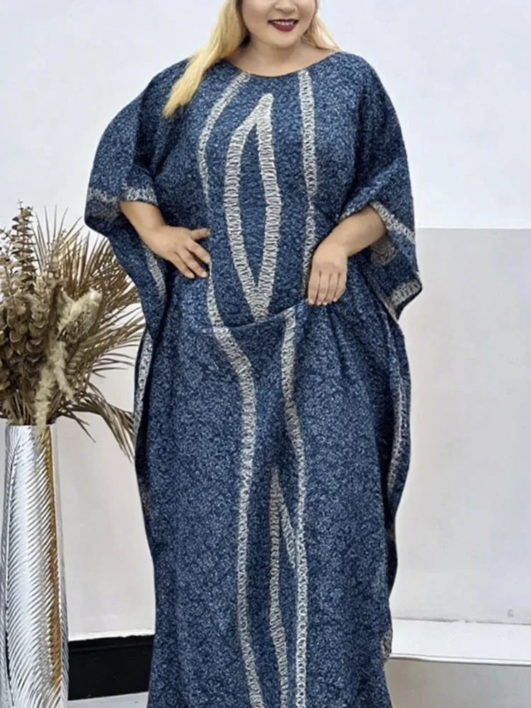 

Printed Free Size Ankara Clothing For Ankara Nigeria Women Traditional Wedding Stain Soft Kaftans Boubou Dashiki Robe Clothing
