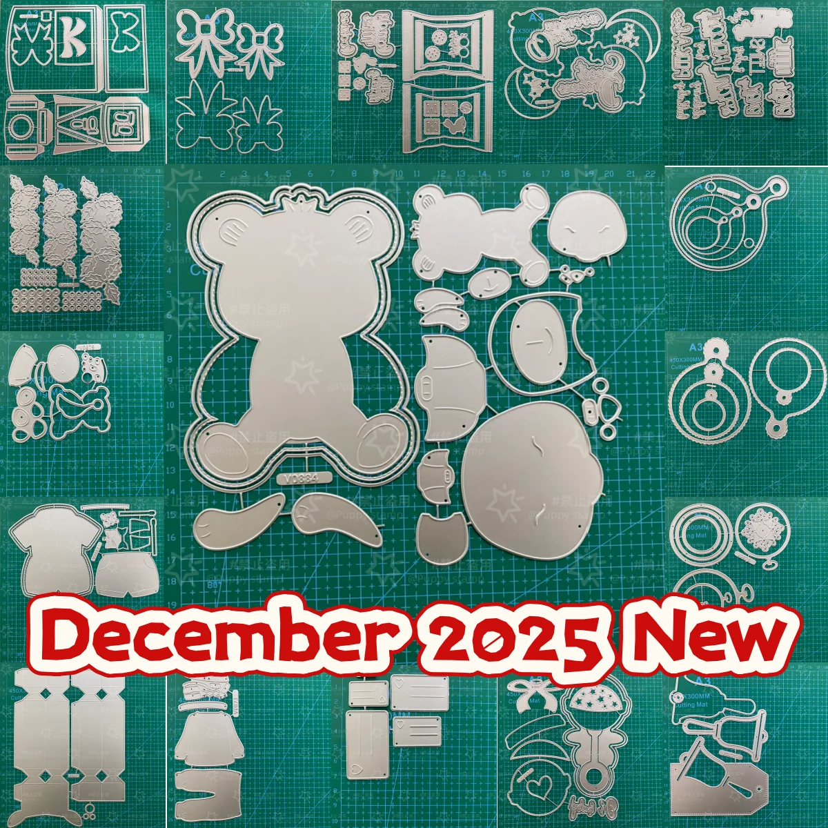 Christmas 2025 Baby Clothes Pacifier Bow Metal Cutting Dies for DIY Scrapbook Embossed Card Craft Template Supplies Decoration