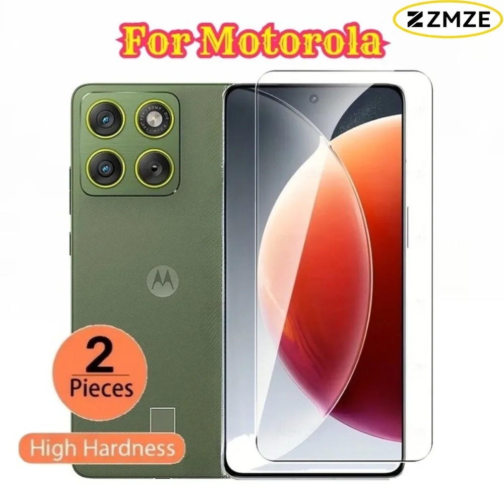 

2Pieces HD Clear Tempered Glass Film For Motorola Edge 30 50 60 Neo 60 Stylus 30 Pro 70 Series Glossy Front Screen Protectors