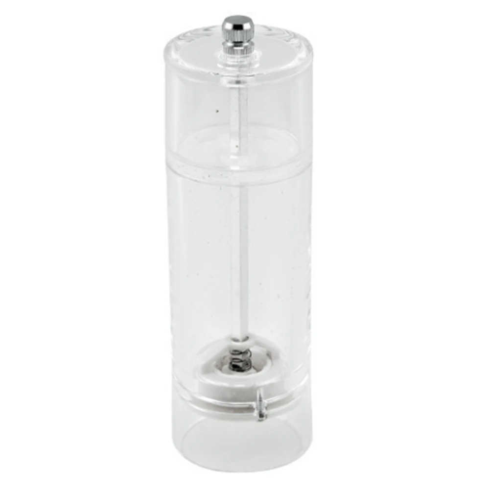 A69M-Salt And Pepper Grinder Clear Acrylic Manual Spices Mills Perfect For Sea Salt And Peppercorns Kitchen Accessories