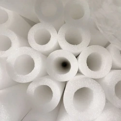1M White Pearl Cotton Protection Tube Pearl Cotton Sponge Rubber Tube Hollow High Density Protection Sleeve