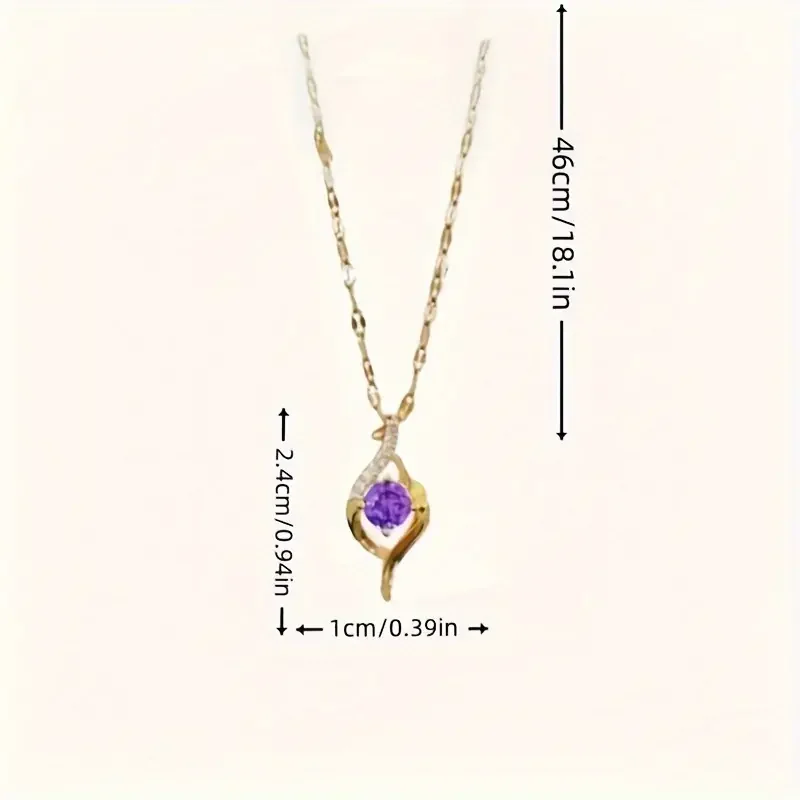 The Violet Infinity-shaped Pendant Necklace Gives Women A Sense of Luxury and Niche Design