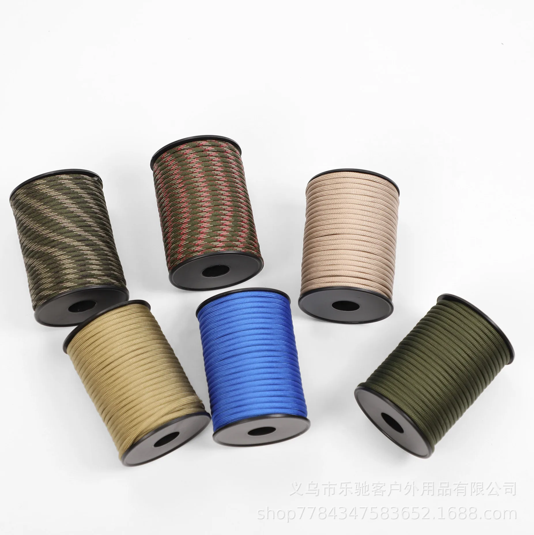 Diameter 4mm, Length 30m, Roll Up Nine Core Umbrella Rope in Multiple Colors, Suitable for Tent Reinforcement, Wind Rope Fixatio