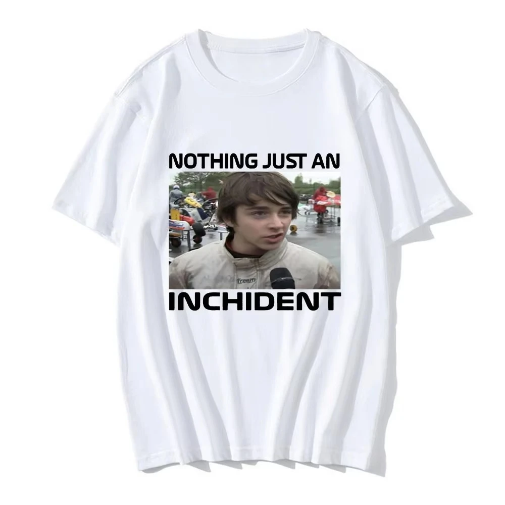 تشارلز لوكلير لا شيء مجرد مقابلة Inchident تي شيرت الرجال خمر المتضخم قصيرة الأكمام تي شيرت عادية تي شيرتات قطن #2