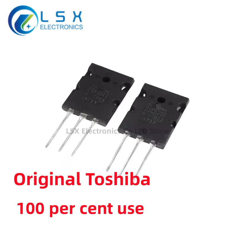 10PCS/5Team Brand New Original 2SA1943-O 2SC5200 TTA1943 TTC5200 A1943 C5200 Audio Amplifier Pair Tube Genuine Toshiba Japan