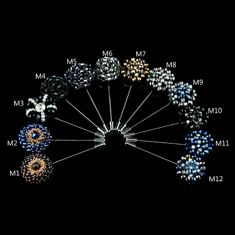 New Sun Flower Brooches Rose Pins Men\'s Suit for Women Wedding Bridal Jewelry Birthday Party Clothing Accessories Fashion Brooch