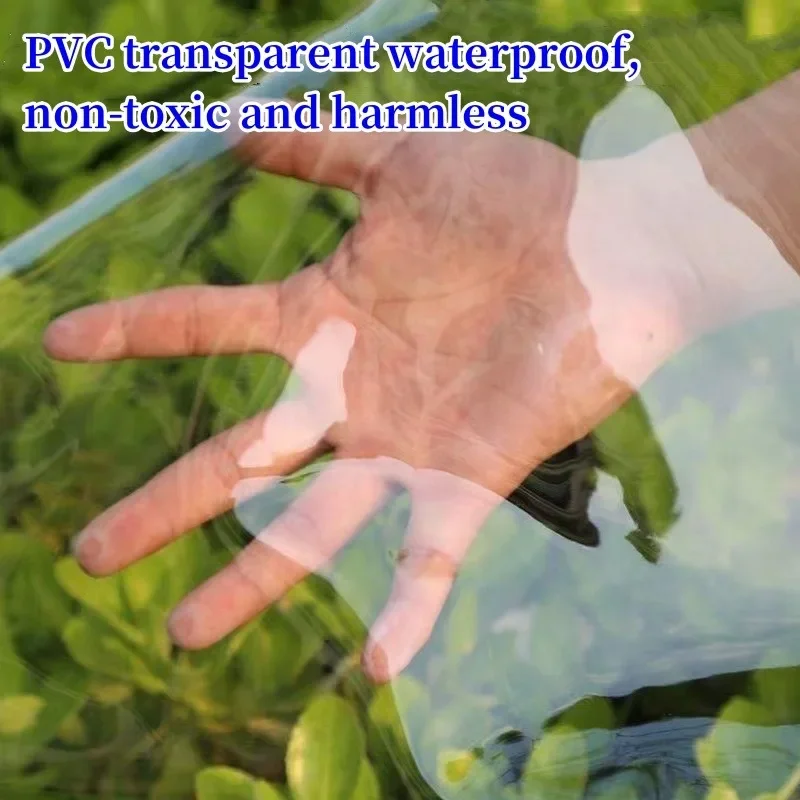 Clear PVC Waterproof Tarpaulin UV Resistant Rainproof Outdoor Rain Cover Protective Sheet for Garden Patio Plants Outdoor Tarp
