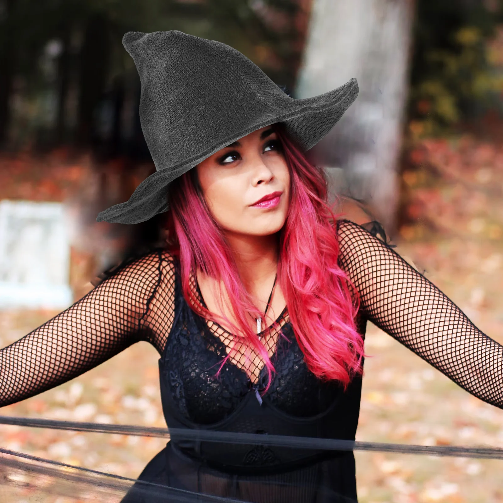 

Witch Hat Bucket Cap Women Purple Halloween Party Supplies Masquerade Costume Halloween Costume Accessories Accessories