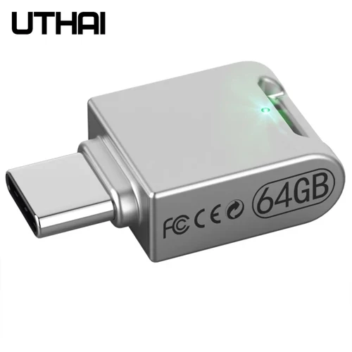 Imagen 2 del producto UTHAI-unidad Flash C12 tipo C OTG, Usb 3,0, USB-C, Pen Drive, memoria para teléfono inteligente, MINI Usb, 64G