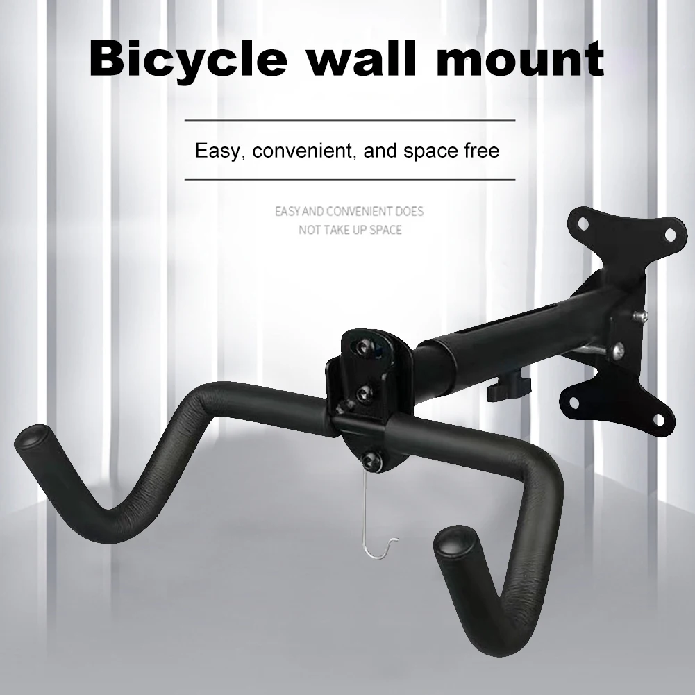 Bike Wall Hanger Bike Rack Wall Hook Holds Up To 55.1 Lbs Bike Wall Mount Foldable Wall Mount Bike Hanger for Home Space Saving