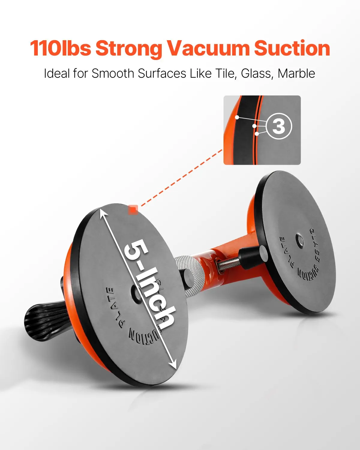 

Seamless Seam Setter 5' Suction Cup For Countertop Seam Joining & Leveling