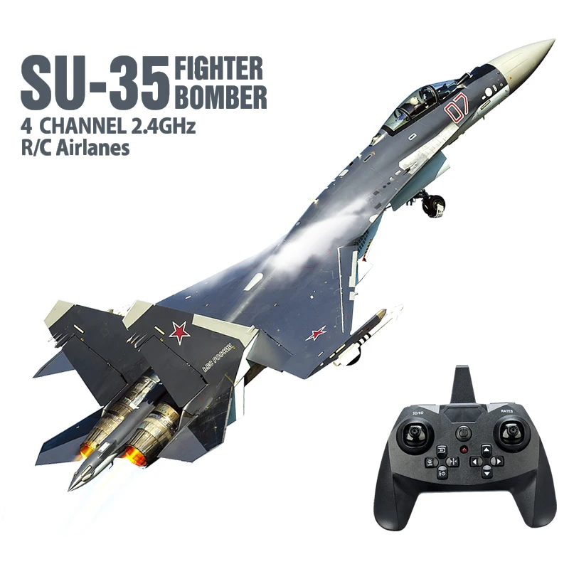 

SU35 2.4G 4CH Stunt RC Aircraft Six-Axis Remote Control Air Plane 360° Tumbling Easy Flying RC Fighter Drone Toys for Children