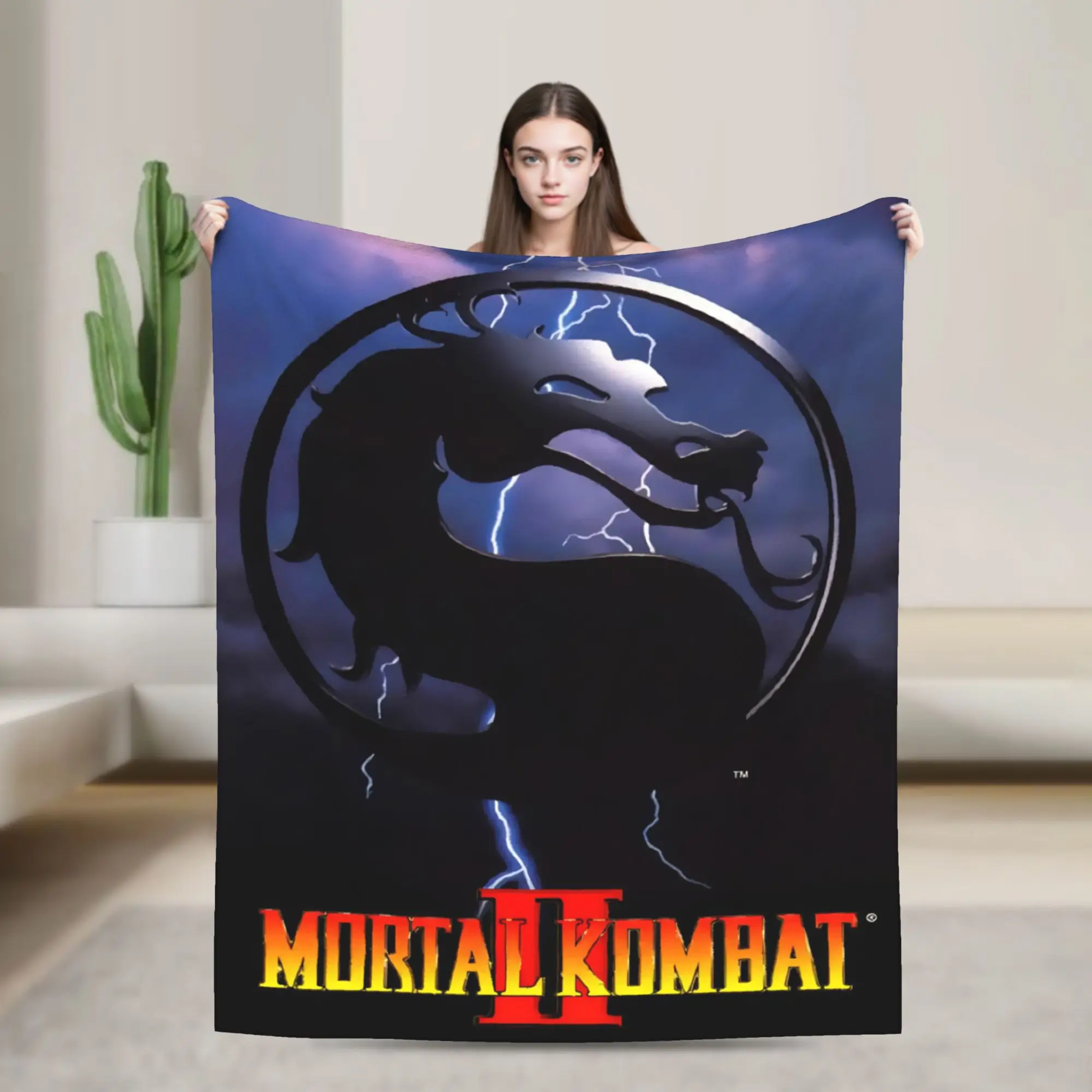 Mortal Kombat II Moive 2026 Blanket Super Soft Cozy  Throw Blankets for Bed 50x60 Inches Multiple Sizes Throws And Blankets