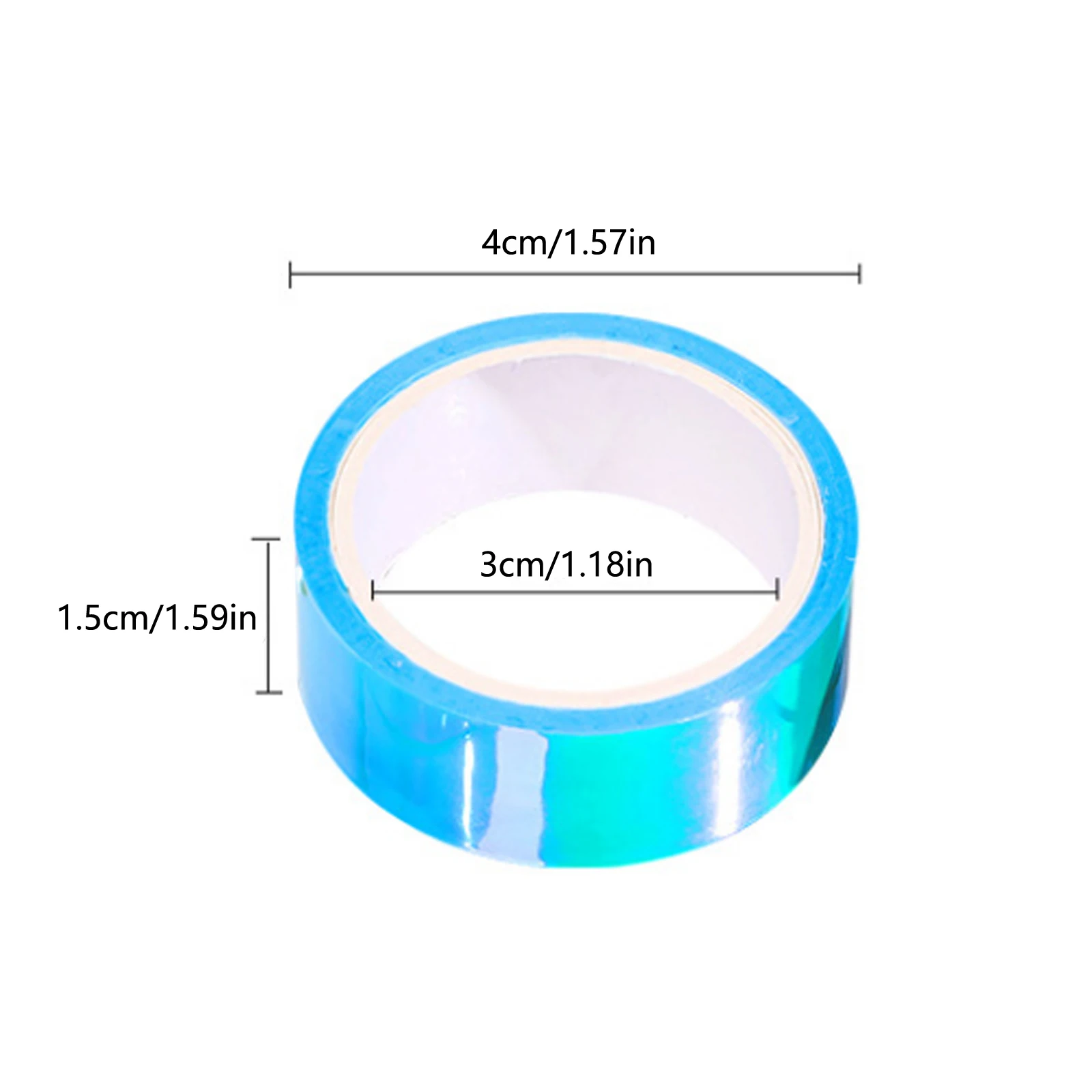 Colorful Gradient Tape Waterproof Tape Glitter Tape for Scrapbooking Album Stationery Tape Stationery Stickers Photo Diary