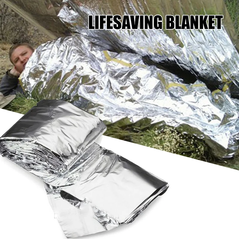 Outdoor Camping Emergency Blanket Pet Keep Warm Survival Blanket For Hiking Exploring Camping Homeless Pets Insulation Blanket