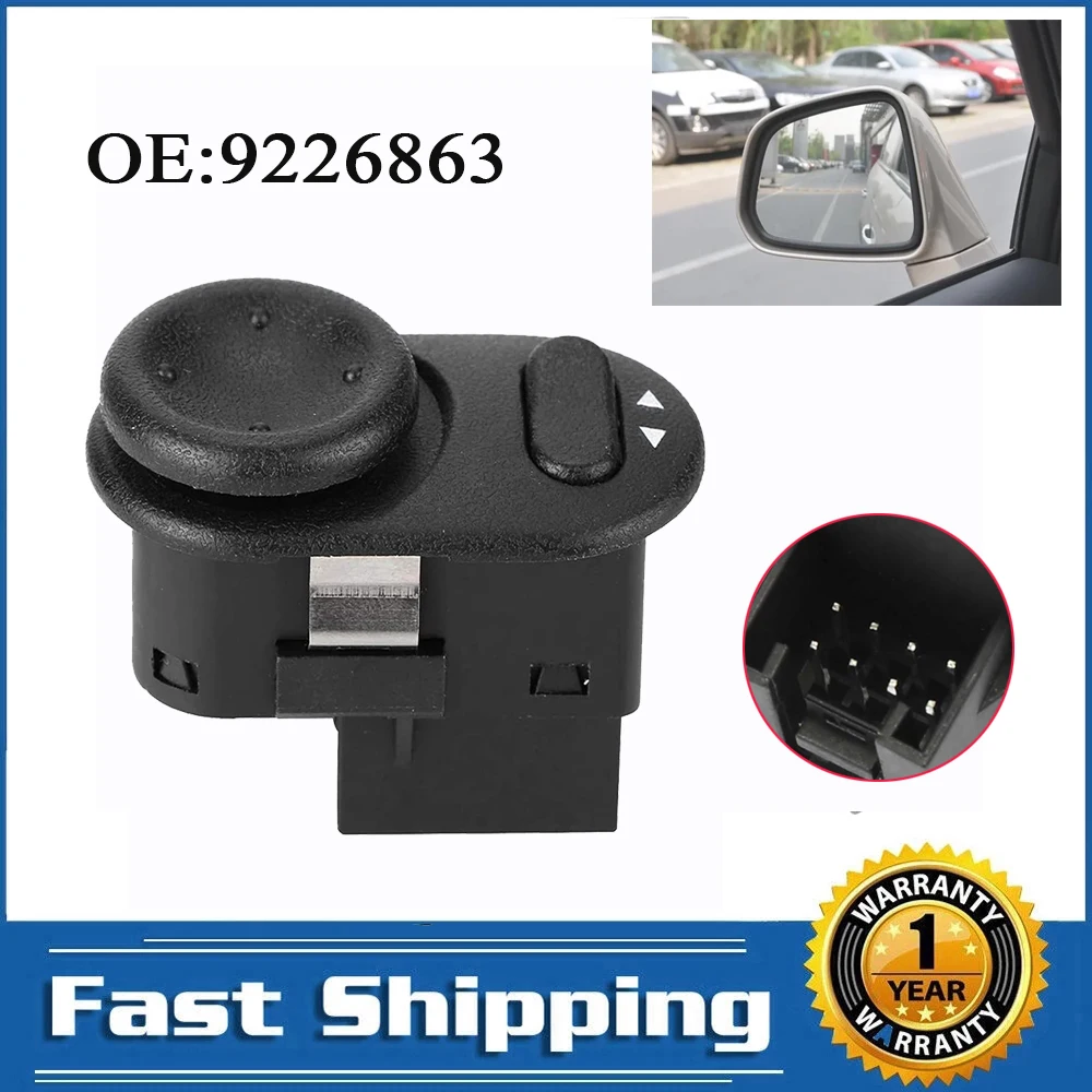 Car Power Side Mirror Switch Control Rear View Adjuster Knob for Opel Vauxhall Vectra-B Astra-G Zafira-A Meriva 9226863