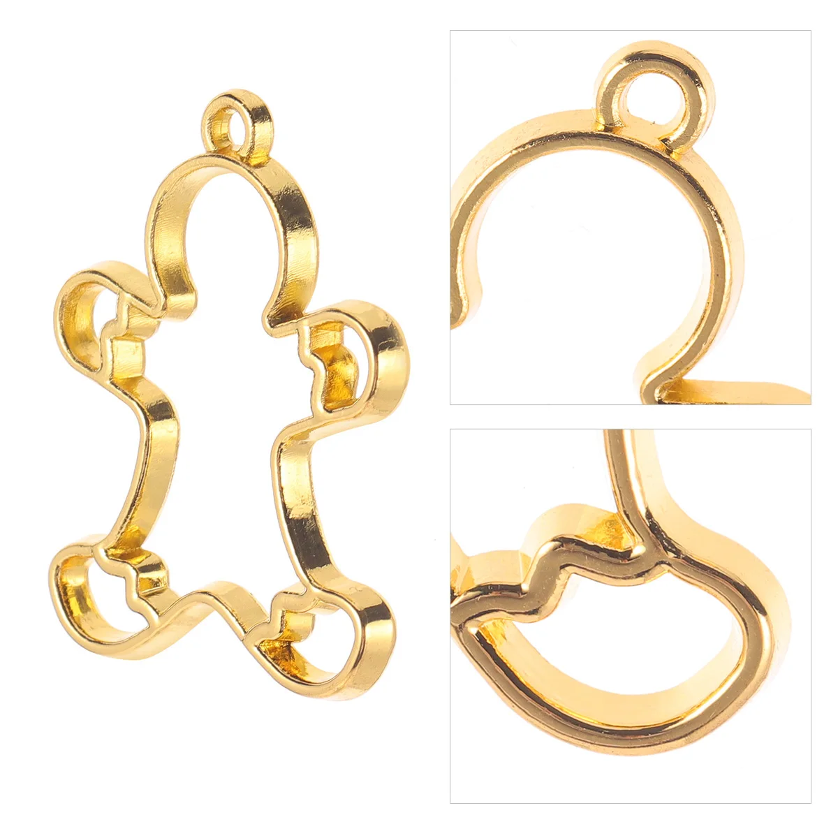 

10pcs Metal Thick Frame Alloy Pendant Diy Jewelry Making Kit For Necklace Bracelet Earring Christmas Craft Uv Resin Open Back