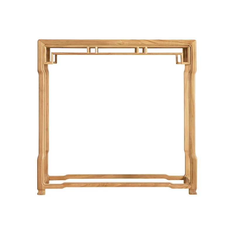 New Chinese-style solid wood strip case central hall table