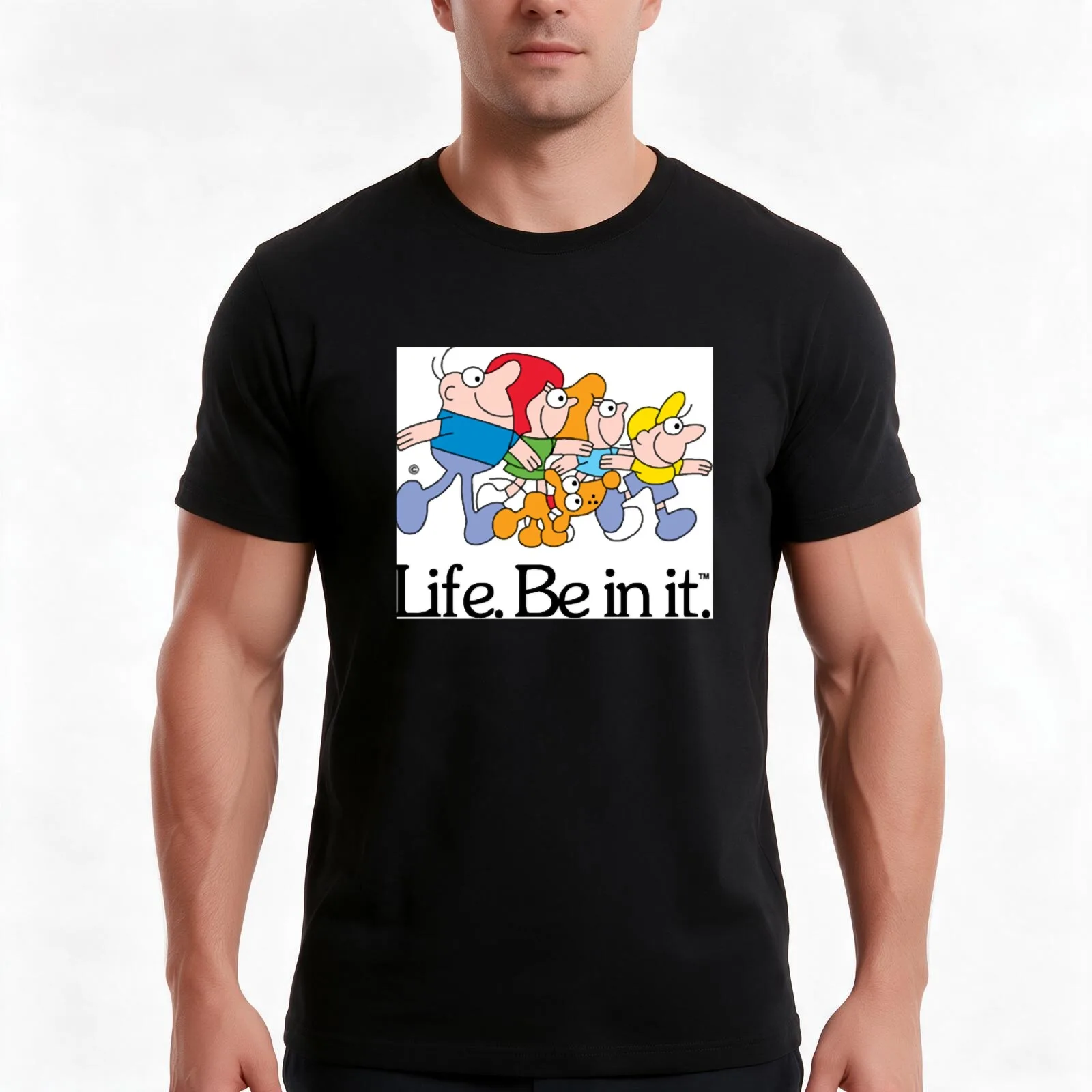 Life. Be in it. Classic Aussie Ads Classic Essential T-Shirt, Summer Casual Cotton Tee, Oversized Streetwear Tops, 100% Cotton