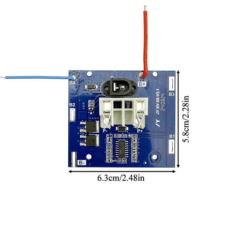 20 X 18650 WA3550 Li-ion Battery Case PCB Charging Protection Circuit Board For Worx 21V WA3551 WA3572 WA3590 Shell Housings