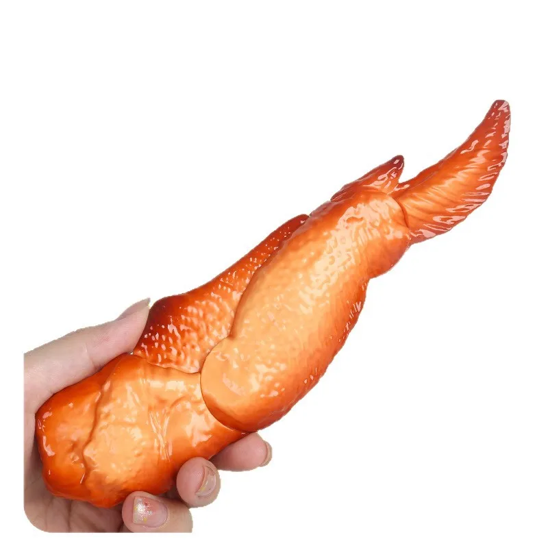 Fidget Toy Chicken Wing Fidget Toy Funny Retractable Simulation Food Prank Toy Novelty Interactive Decompression Gift For Teens
