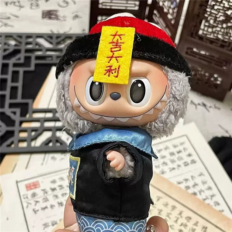 15 17 cm Für Labubu Puppe Chinesische Auspicious Zombie Ersatz Outfit Kleidung Glück Kleines Monster Kleidung Outfit Zubehör