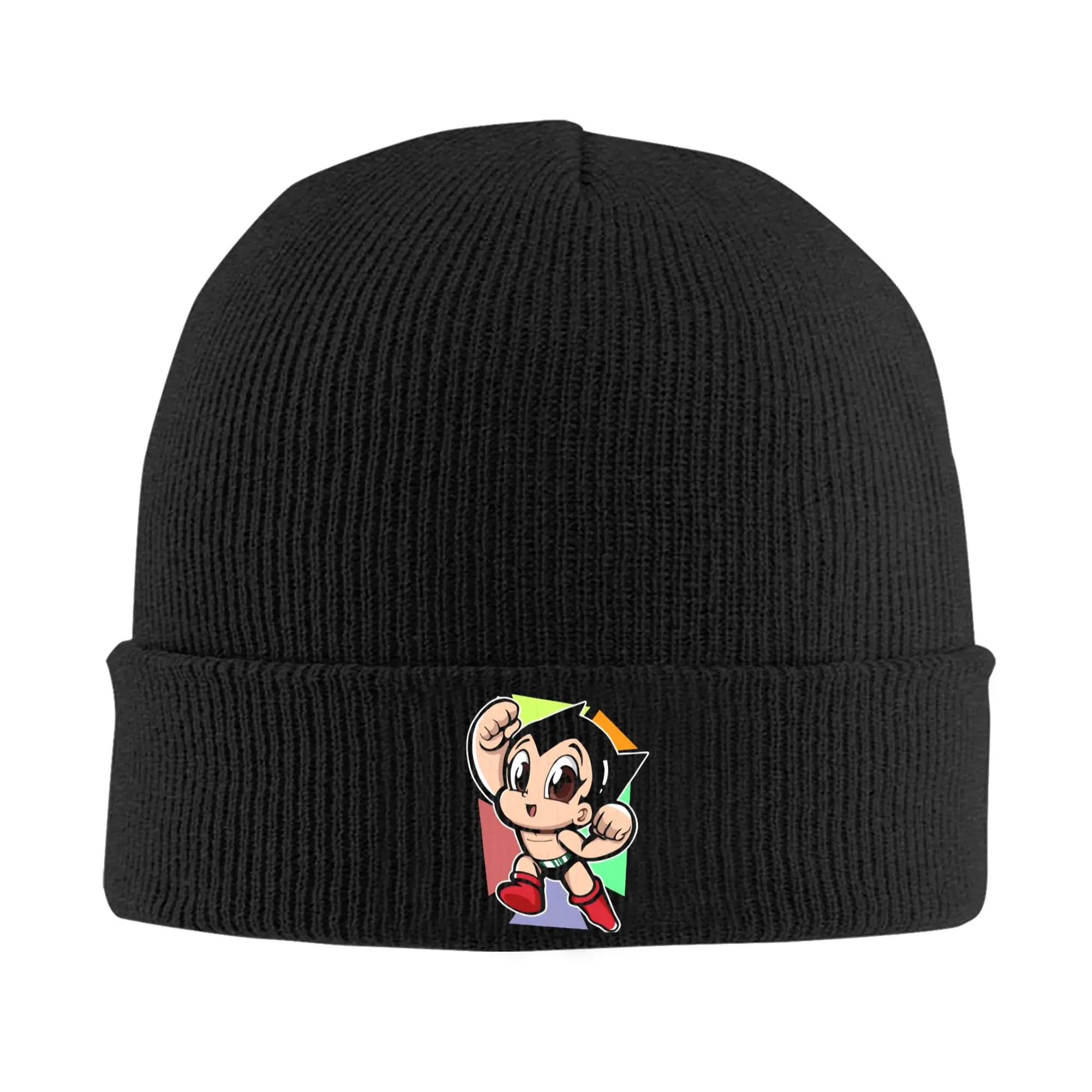 Astroboy Astro Boy Anime Hats Autumn Winter Beanie Warm  Caps Female Male Acrylic Skullcap