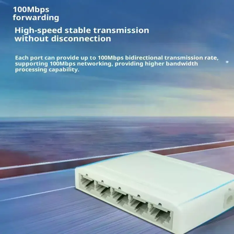 5 Poorten/8 Poorten 100 Mbps Ethernet Snelle Switch RJ45 Multi-poort Data Netwerk Switch Smart Hub Internet Injector Adapter