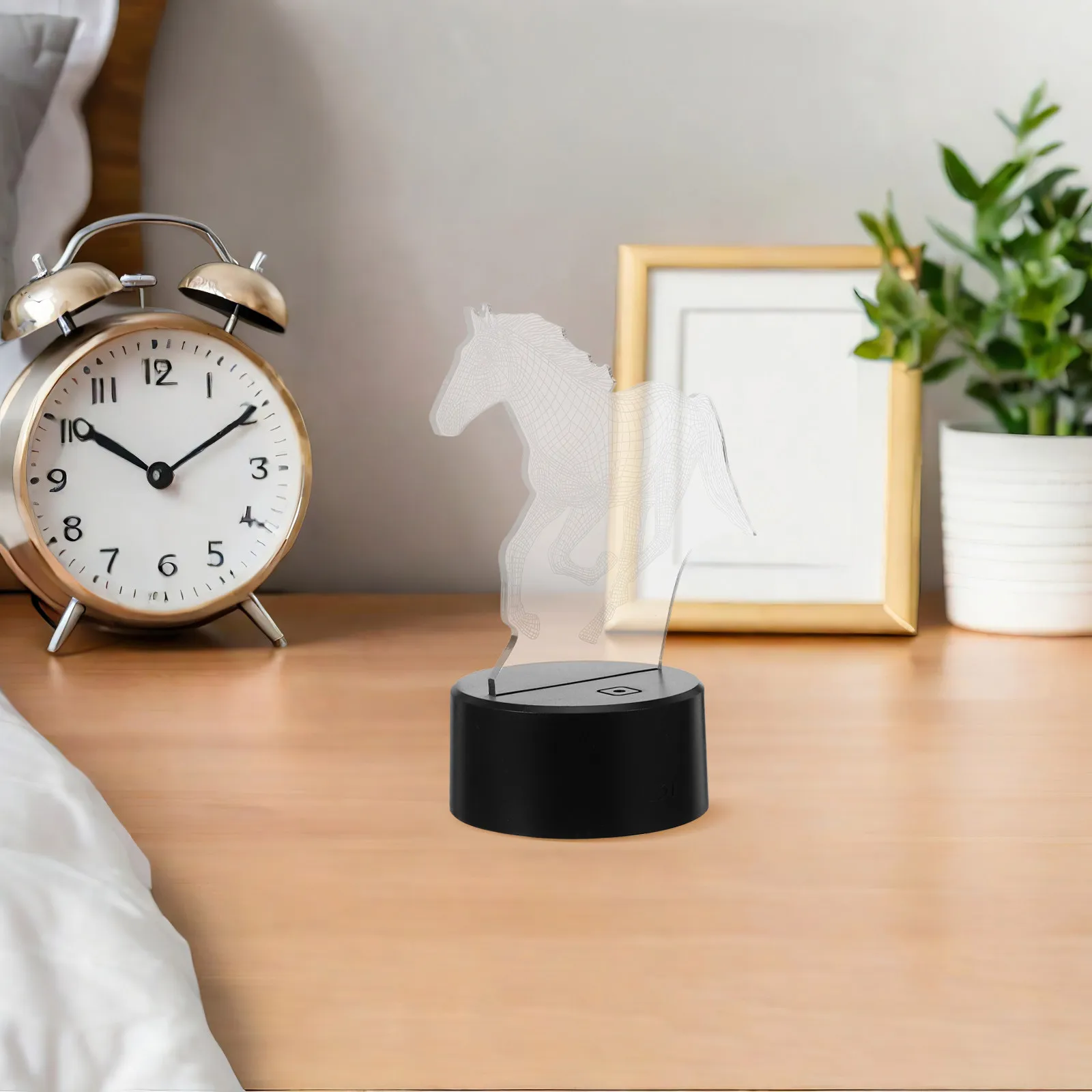 

Настольная лампа в форме лошади с сенсорным управлением, RGB, многоцветная LED, креативная прикроватная лампа для спальни девочки, декор для гостиной, маленькая настольная ночная лампа