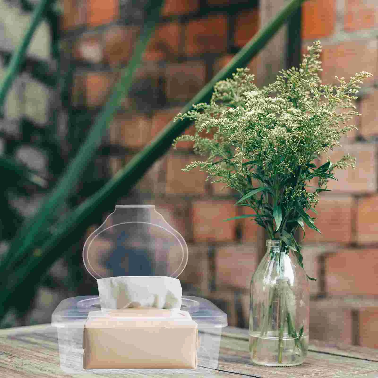 

2 Pcs Baby Wipes Box Portable Container Dispenser Case Storage Versatile Bathroom Holder Pp Refillable Convenient Lightweight