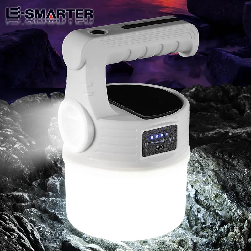 

Светодиодный солнечный портативный прожектор, уличный аварийный фонарик, долговечный солнечный мощный перезаряжаемый светильник для кемпинга, лампы