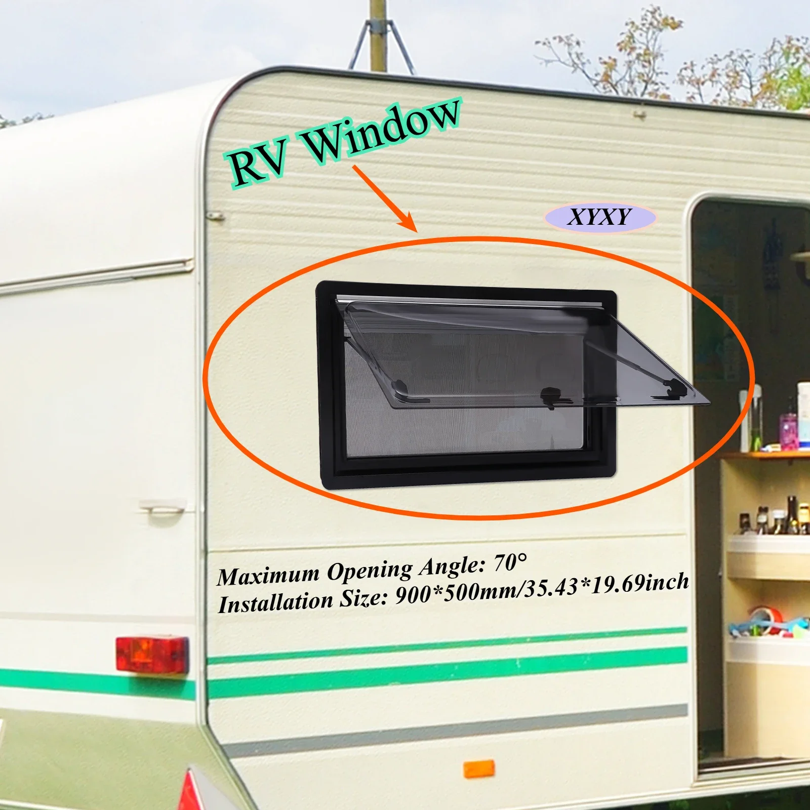 

XYXY Ширина 36 x высота 20 дюймов, замена окна для автофургона, окно выхода для автофургона, оконное обеспечение для грузовика с едой, окно кемпера