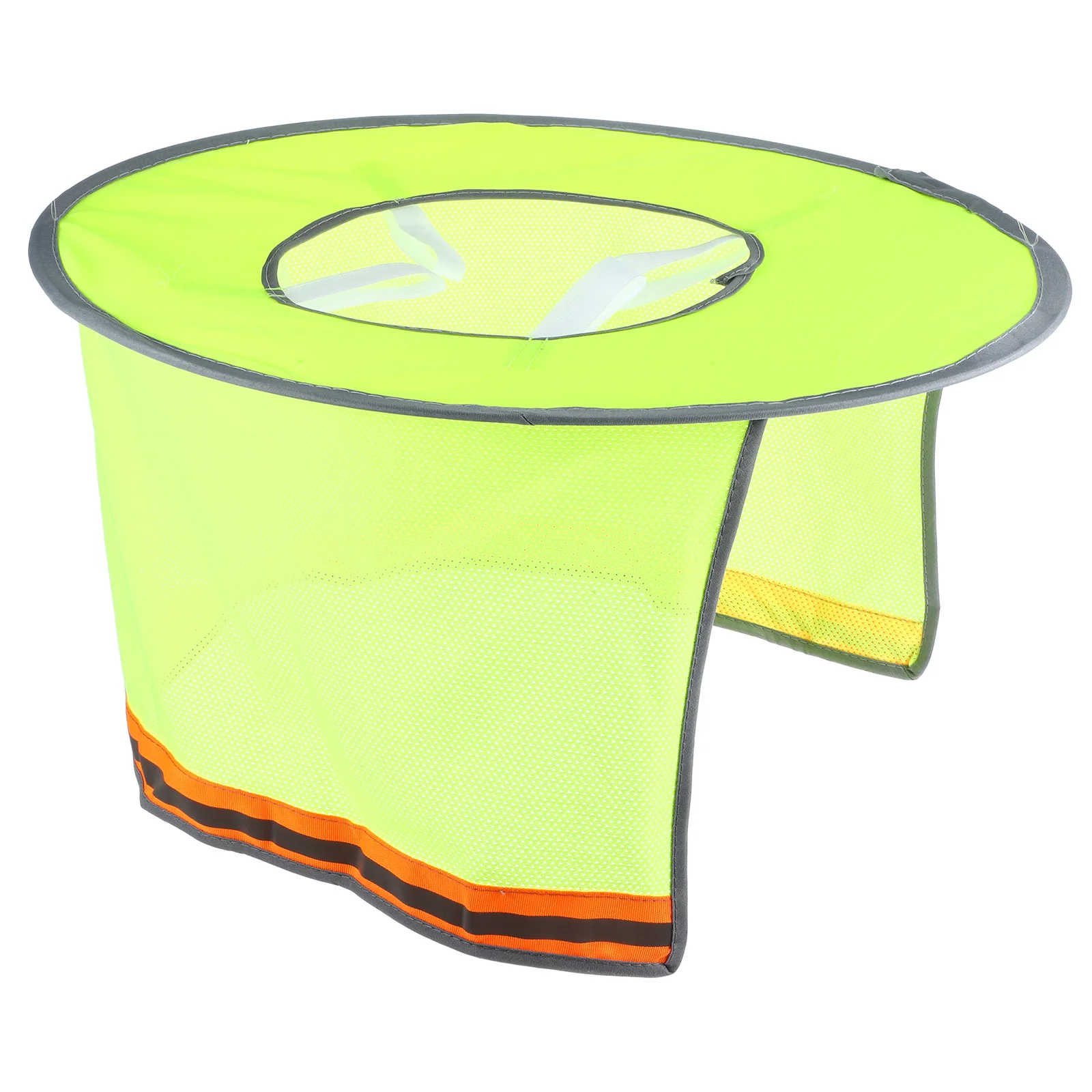 

Safety Sunshade Wide Brim Neck Protection Fluorescent Yellow Hard Hat Visor Mesh Construction Outdoor Gardening
