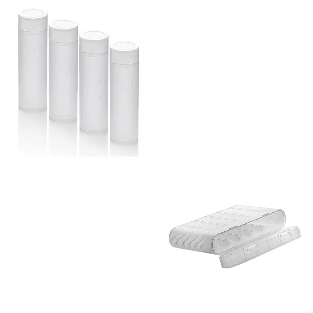 Portable Battery Holder Storage Box for Rechargeable 18650 AA AAA Batteries 1/6 Slot Battery Organizers Case Container