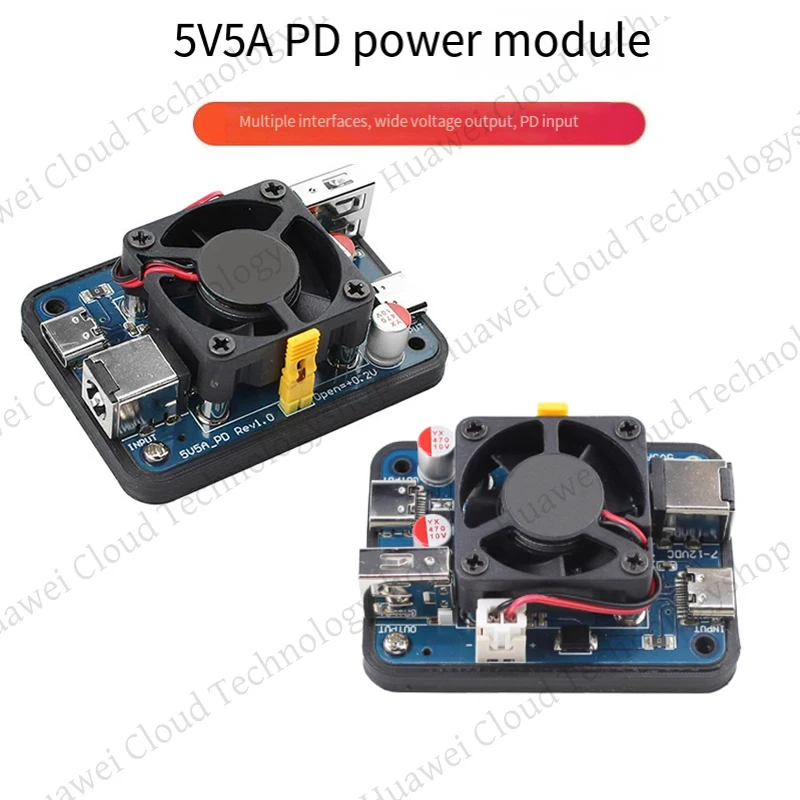 لراسبيري PI 5 5V5A PD لوحة توسيع تحويل الطاقة تيار مستمر تيار مستمر مصدر الطاقة 12 فولت إلى 5 فولت وحدة إمداد الطاقة ذات الجهد المنخفض