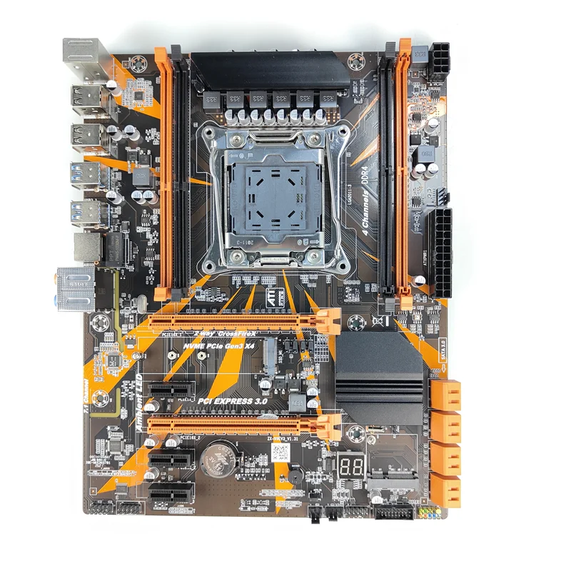 X99 chipset Inte1motherboard with LGA 2011-3 socket support Xeon V3 CPU real quad channel DDR3 with ECC check